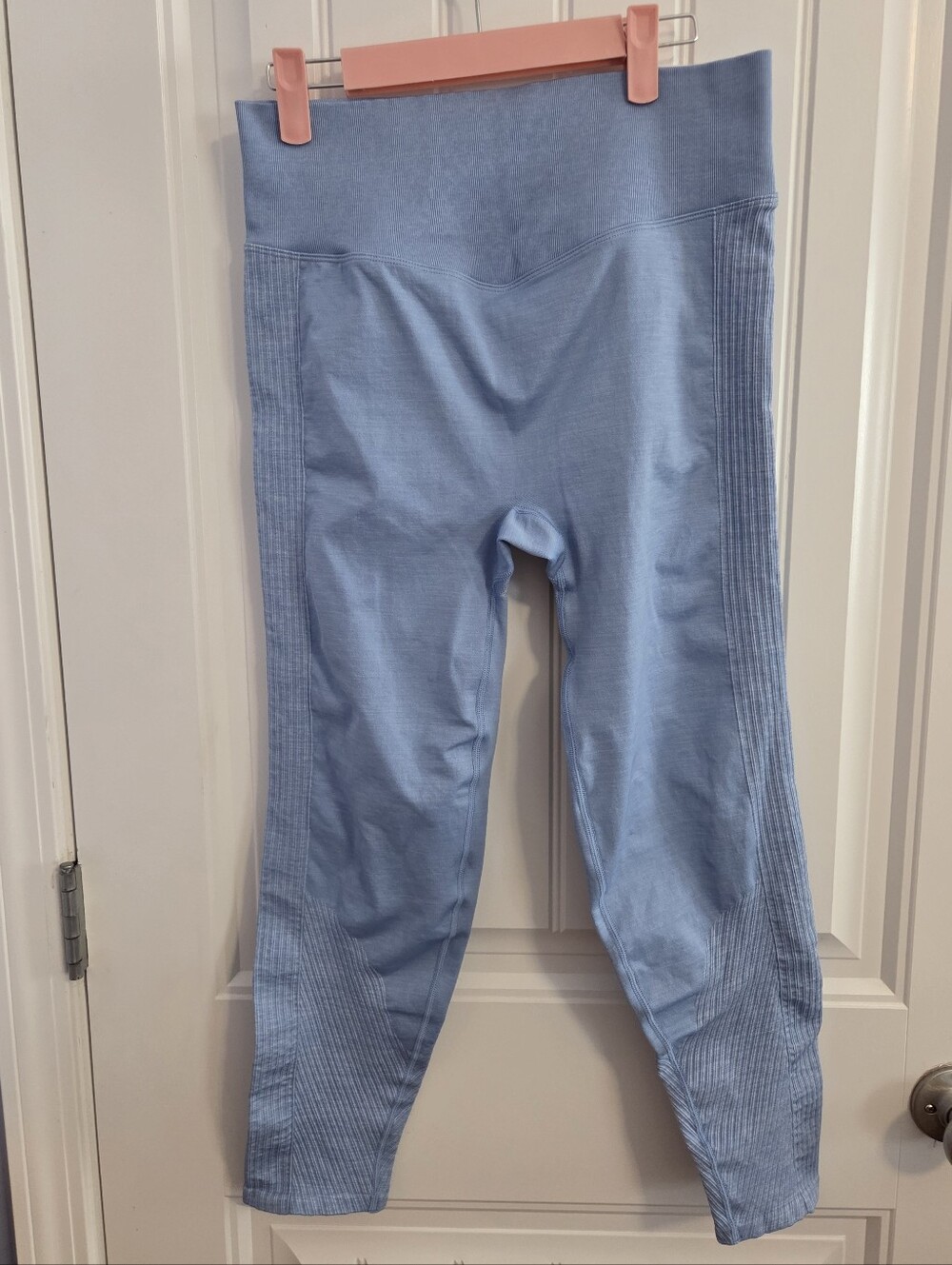 NWT Victorias Secret PINK XL Seamless Denim Blue High Waist Leggings 26" Inseam